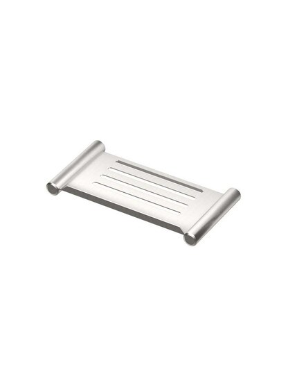 10 inch Exton Horizontal Shower Shelf in Satin Chrome.